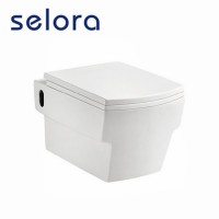 dual flush bathroom ceramic bowl wall hung water system toilet for sale